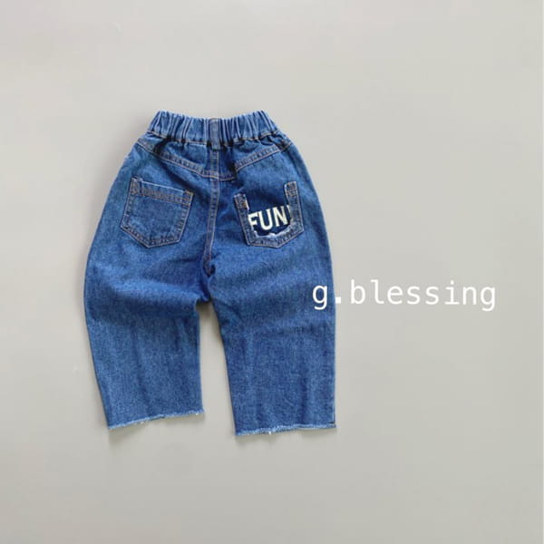 G BLESSING - Korean Children Fashion - #Kfashion4kids - Fun Denim Slacks - 5