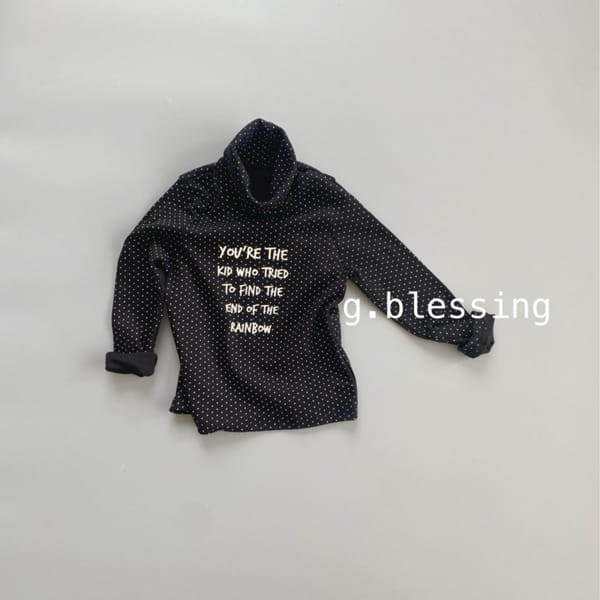 G BLESSING - Korean Children Fashion - #Kfashion4kids - Dot Turtleneck Tee - 3