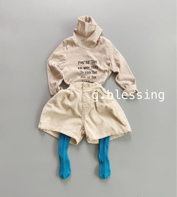 G BLESSING - Korean Children Fashion - #Kfashion4kids - Dot Turtleneck Tee - 7