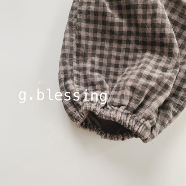 G BLESSING - Korean Children Fashion - #Kfashion4kids - Check Round Slacks - 3