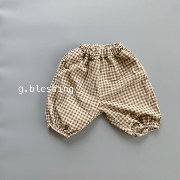 G BLESSING - Korean Children Fashion - #Kfashion4kids - Check Round Slacks - 5
