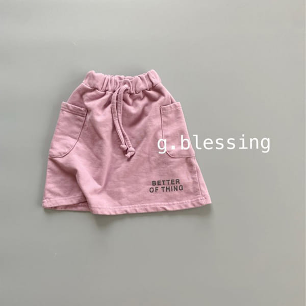 G BLESSING - Korean Children Fashion - #Kfashion4kids - Barrel Cargo Skirt