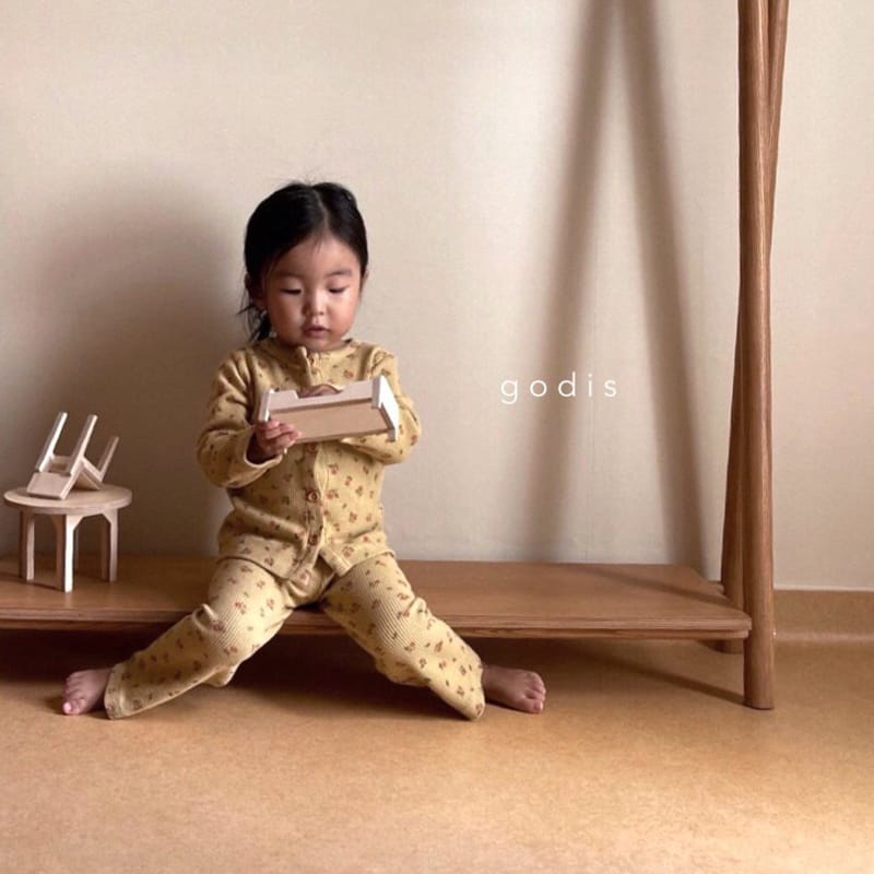 GODIS - Korean Children Fashion - #Kfashion4kids - Rose Waffle Loungewear - 2