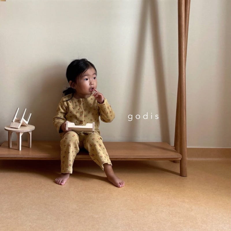 GODIS - Korean Children Fashion - #Kfashion4kids - Rose Waffle Loungewear - 4