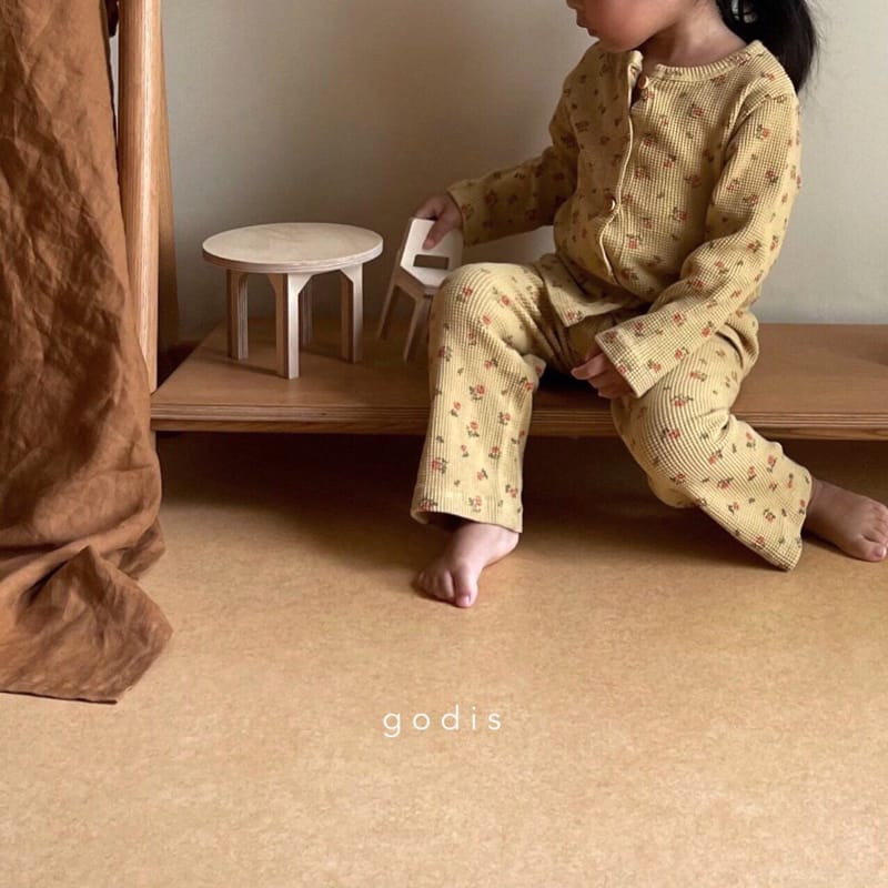 GODIS - Korean Children Fashion - #Kfashion4kids - Rose Waffle Loungewear - 5