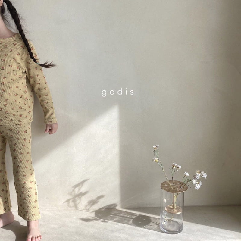 GODIS - Korean Children Fashion - #Kfashion4kids - Rose Waffle Loungewear - 6