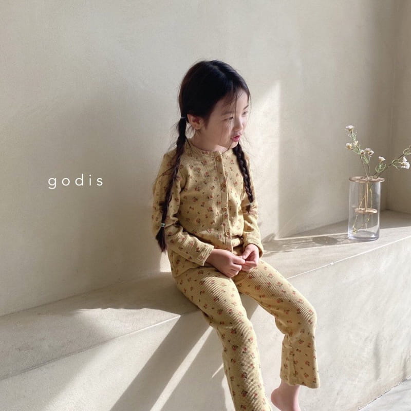 GODIS - Korean Children Fashion - #Kfashion4kids - Rose Waffle Loungewear - 7
