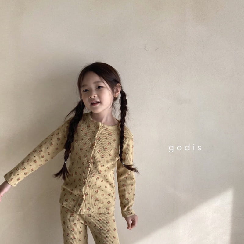 GODIS - Korean Children Fashion - #Kfashion4kids - Rose Waffle Loungewear - 8