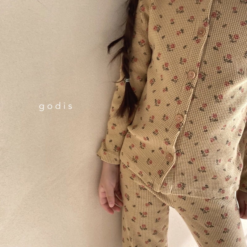 GODIS - Korean Children Fashion - #Kfashion4kids - Rose Waffle Loungewear - 9