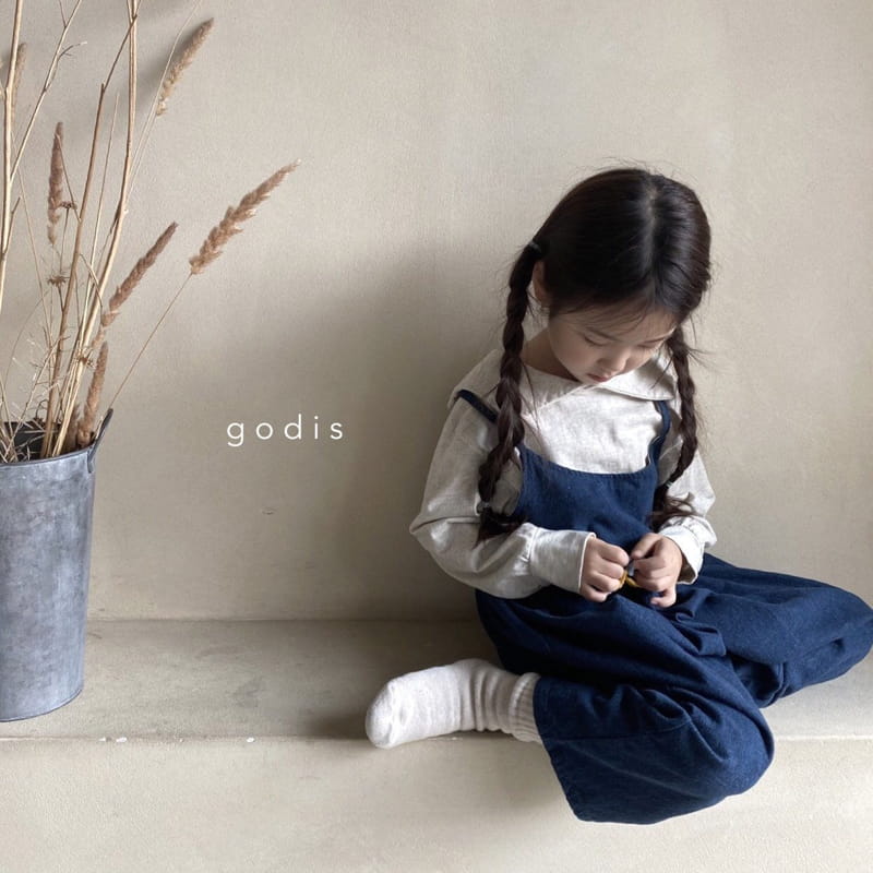 GODIS - Korean Children Fashion - #Kfashion4kids - Indigo Overalls - 3