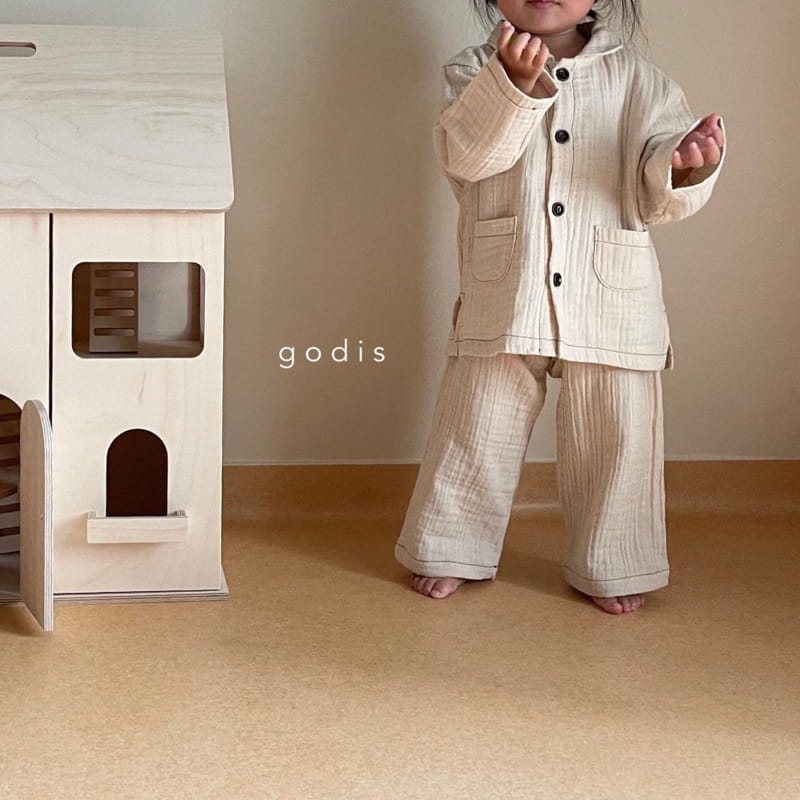 GODIS - Korean Children Fashion - #Kfashion4kids - Ecru Pajama - 2