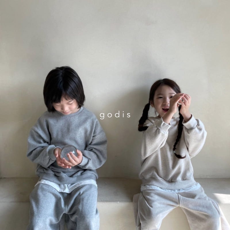 GODIS - Korean Children Fashion - #Kfashion4kids - Simple Layered Sweatshirt - 10