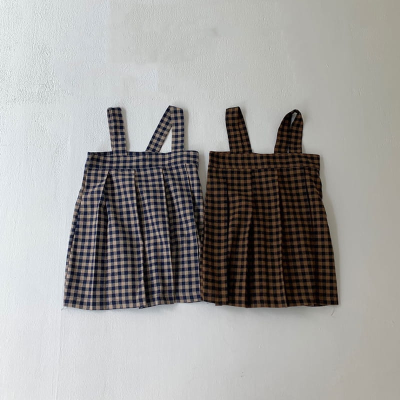 GO;U - Korean Children Fashion - #Kfashion4kids - Square Wrinkle One-piece - 4