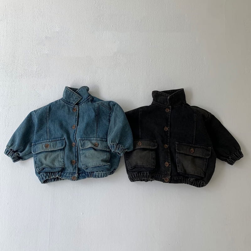 GO;U - Korean Children Fashion - #Kfashion4kids - Sunny Denim Jacket - 4