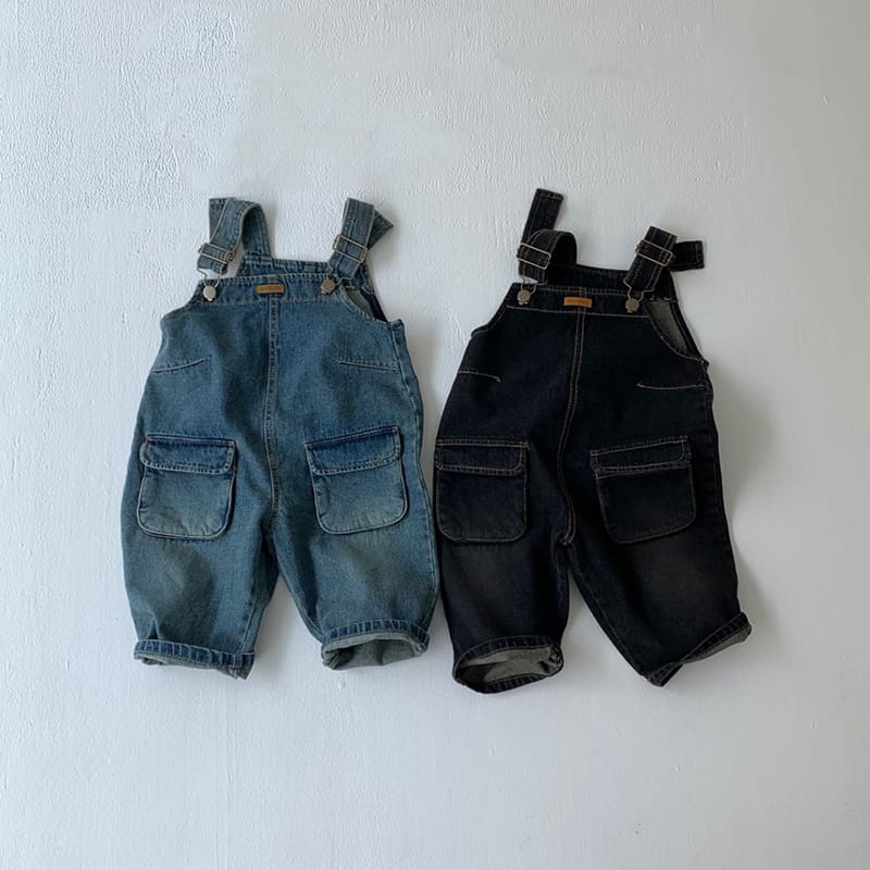 GO;U - Korean Children Fashion - #Kfashion4kids - Bread Dungarees - 2