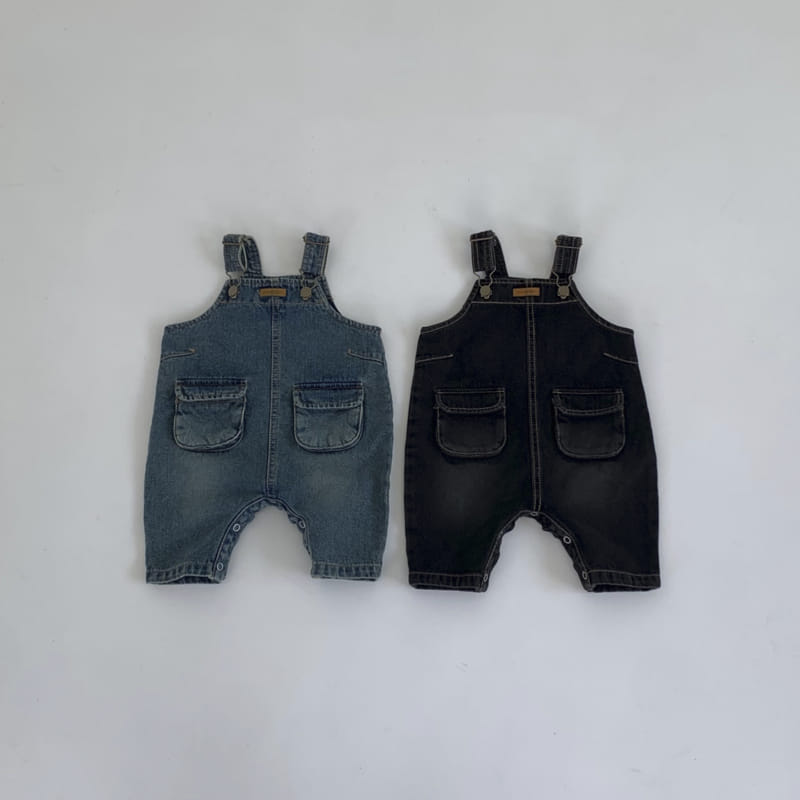 GO;U - Korean Children Fashion - #Kfashion4kids - Bbang Bbang Dungarees - 2