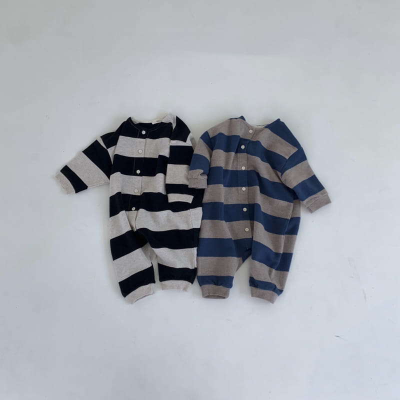 GO;U - Korean Children Fashion - #Kfashion4kids - Big Gara Bodysuit - 3