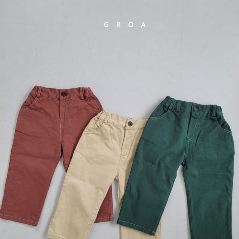 GROA - Korean Children Fashion - #Kfashion4kids - Peach Span Pants - 2