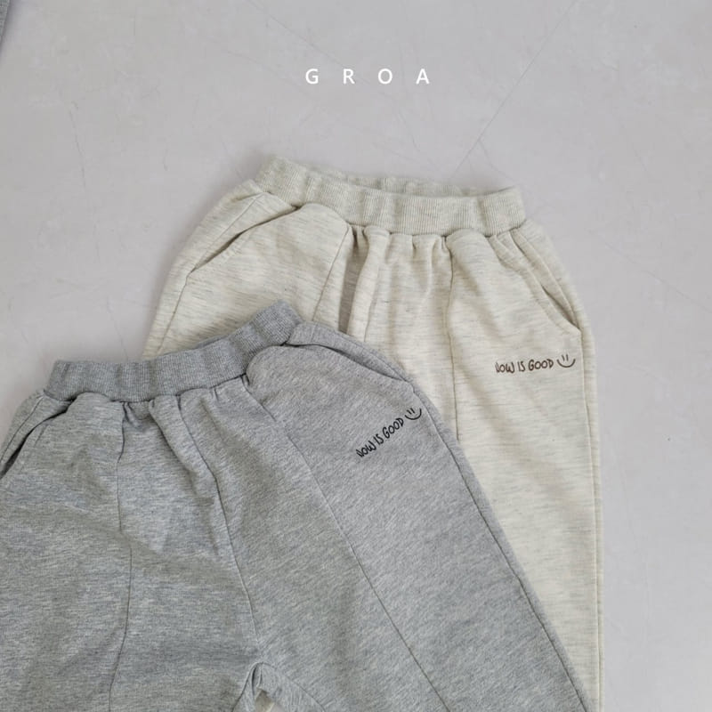 GROA - Korean Children Fashion - #Kfashion4kids - Slit Jogger Pants - 3