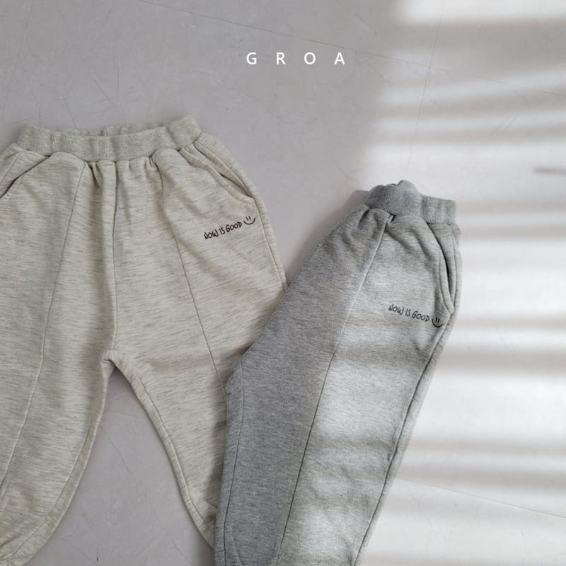 GROA - Korean Children Fashion - #Kfashion4kids - Slit Jogger Pants - 4
