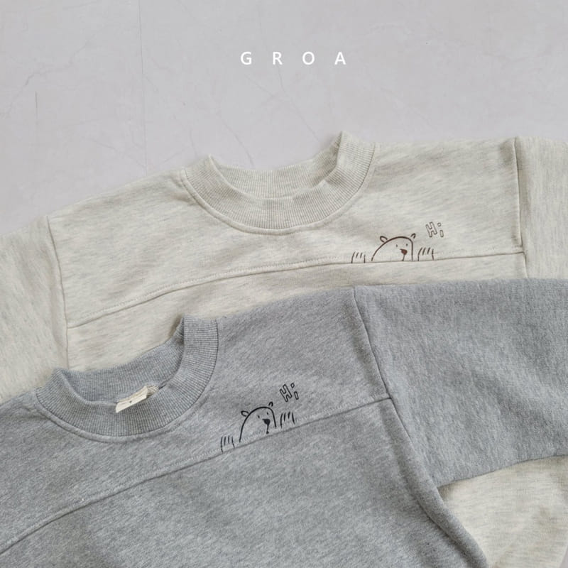 GROA - Korean Children Fashion - #Kfashion4kids - High Bear Sweatshirt - 2