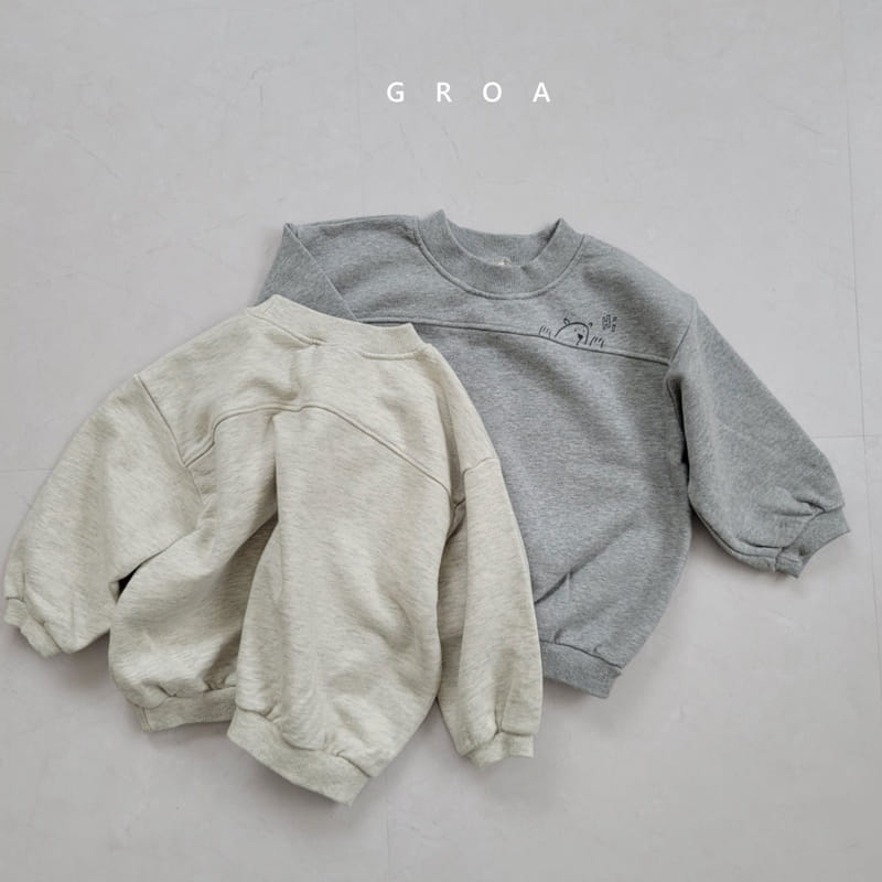 GROA - Korean Children Fashion - #Kfashion4kids - High Bear Sweatshirt - 5