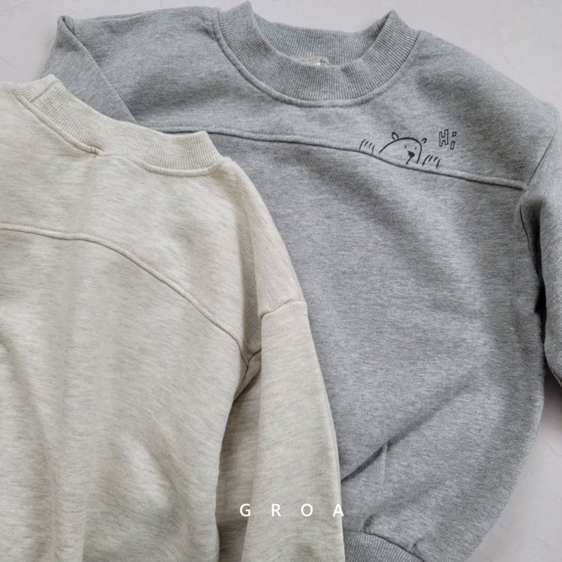 GROA - Korean Children Fashion - #Kfashion4kids - High Bear Sweatshirt - 7