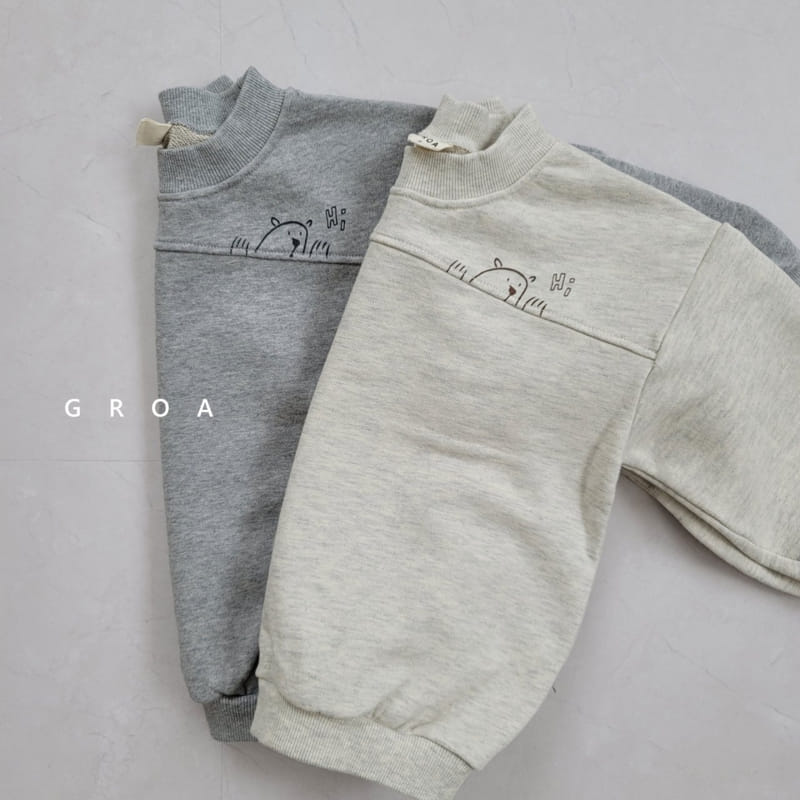 GROA - Korean Children Fashion - #Kfashion4kids - High Bear Sweatshirt - 8