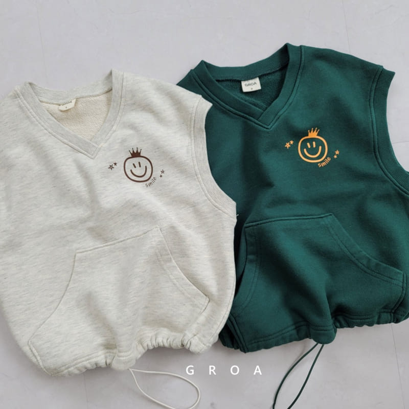 GROA - Korean Children Fashion - #Kfashion4kids - Smile Vest