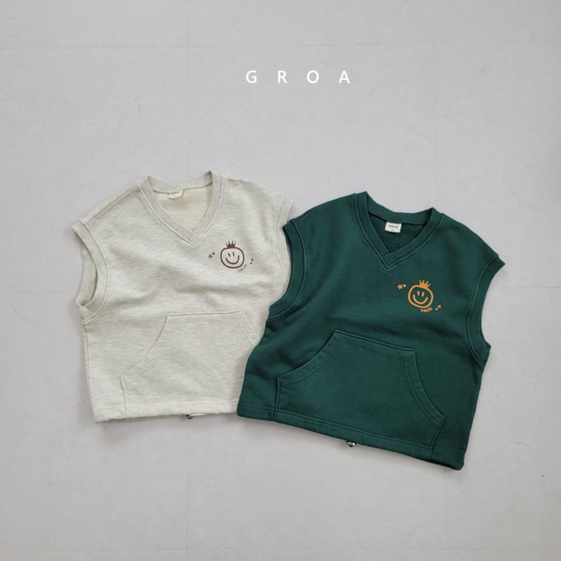 GROA - Korean Children Fashion - #Kfashion4kids - Smile Vest - 8