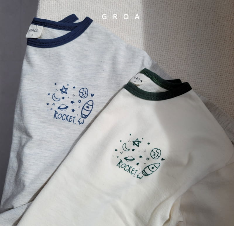 GROA - Korean Children Fashion - #Kfashion4kids - Rocket Tee - 6