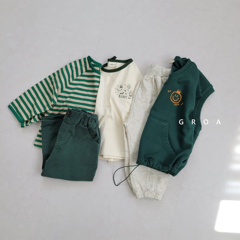 GROA - Korean Children Fashion - #Kfashion4kids - Stripe Raglan Tee - 8