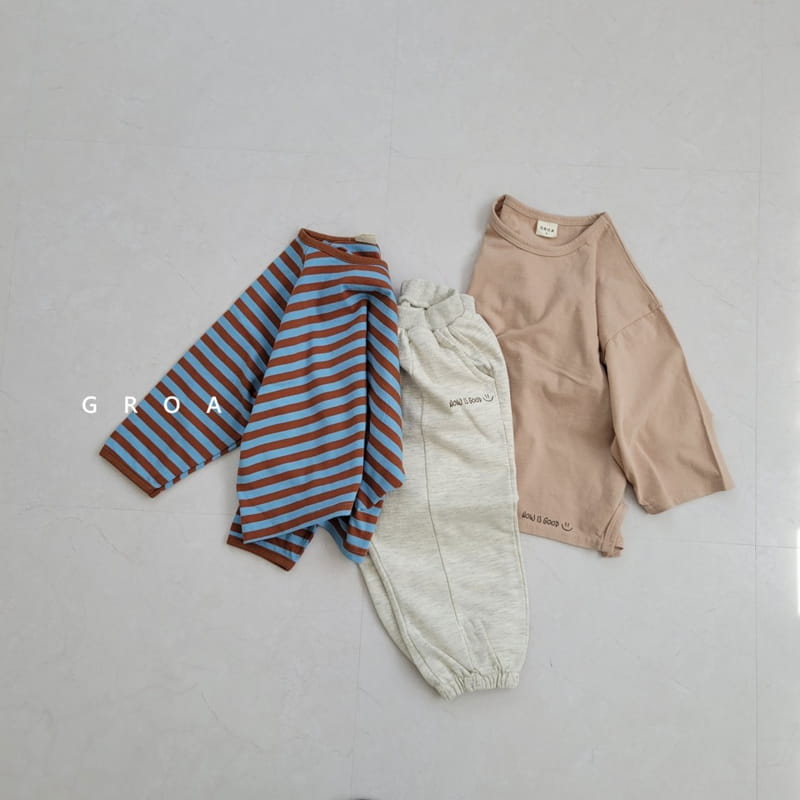 GROA - Korean Children Fashion - #Kfashion4kids - Stripe Raglan Tee - 9