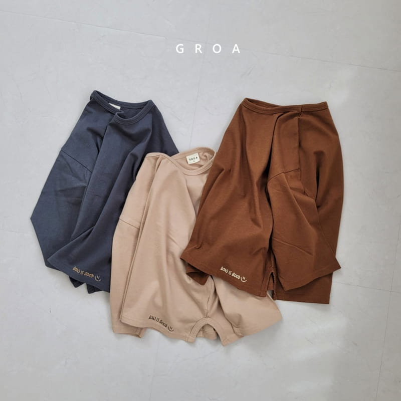 GROA - Korean Children Fashion - #Kfashion4kids - Good Slit Tee