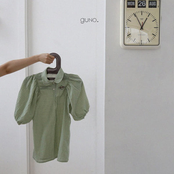 GUNO - Korean Children Fashion - #Kfashion4kids - Check One-piece