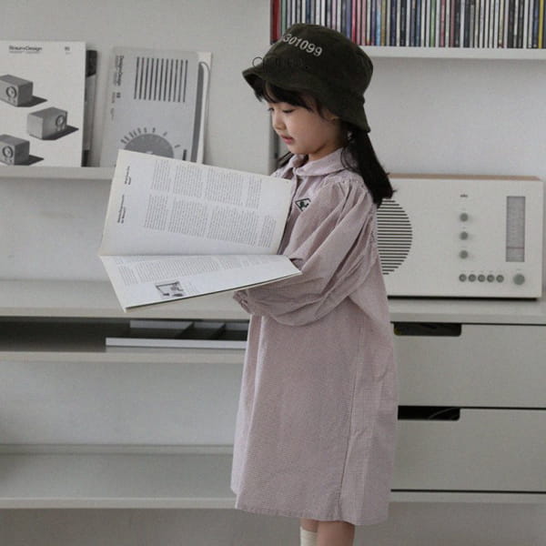 GUNO - Korean Children Fashion - #Kfashion4kids - Check One-piece - 12