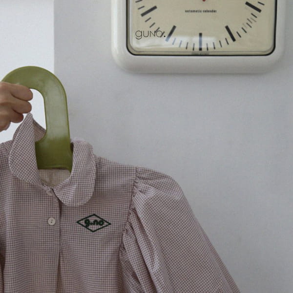 GUNO - Korean Children Fashion - #Kfashion4kids - Check One-piece - 4
