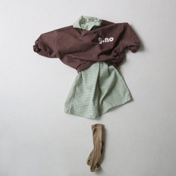 GUNO - Korean Children Fashion - #Kfashion4kids - Check One-piece - 8