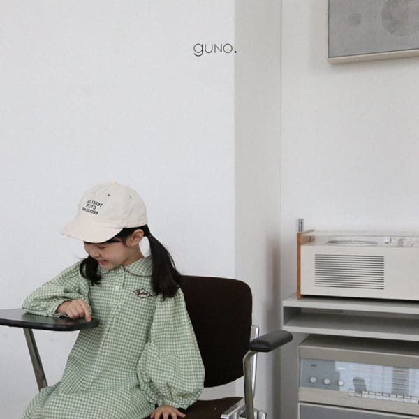GUNO - Korean Children Fashion - #Kfashion4kids - Check One-piece - 9