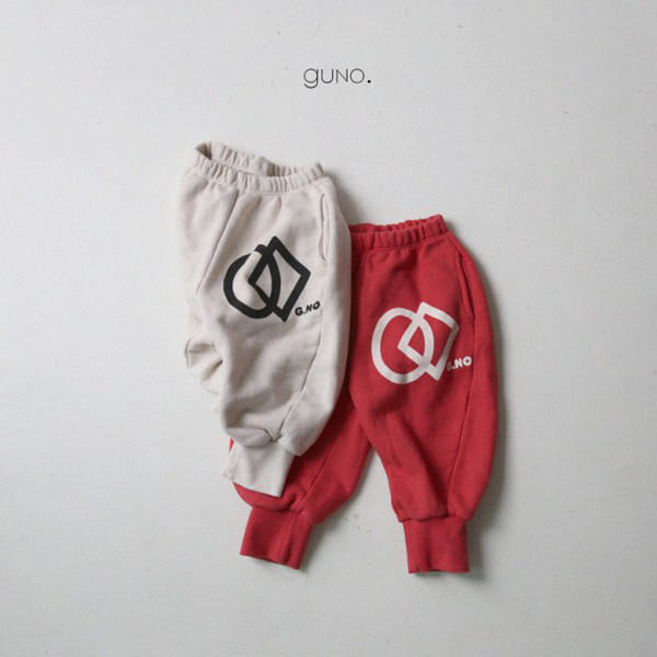 GUNO - Korean Children Fashion - #Kfashion4kids - Big Logo Jogger Pants