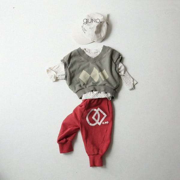 GUNO - Korean Children Fashion - #Kfashion4kids - Big Logo Jogger Pants - 5