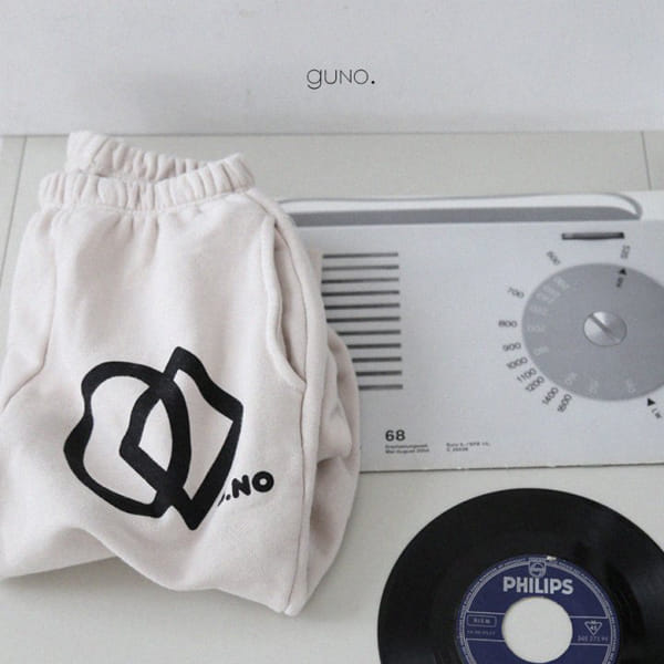 GUNO - Korean Children Fashion - #Kfashion4kids - Big Logo Jogger Pants - 9