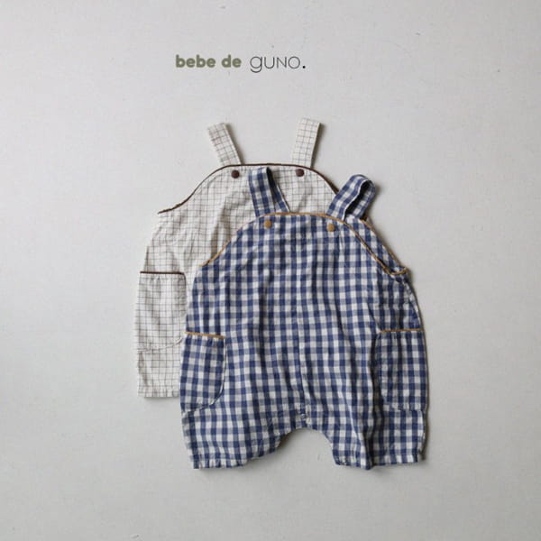 GUNO - Korean Children Fashion - #Kfashion4kids - Bebe Colored Check Bodysuit