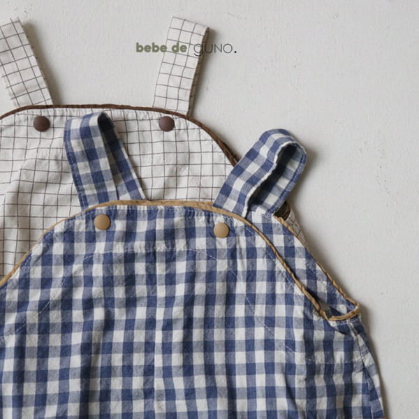 GUNO - Korean Children Fashion - #Kfashion4kids - Bebe Colored Check Bodysuit - 3