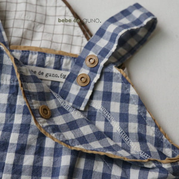 GUNO - Korean Children Fashion - #Kfashion4kids - Bebe Colored Check Bodysuit - 4