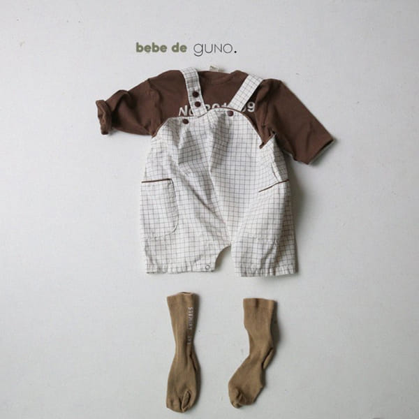 GUNO - Korean Children Fashion - #Kfashion4kids - Bebe Colored Check Bodysuit - 5