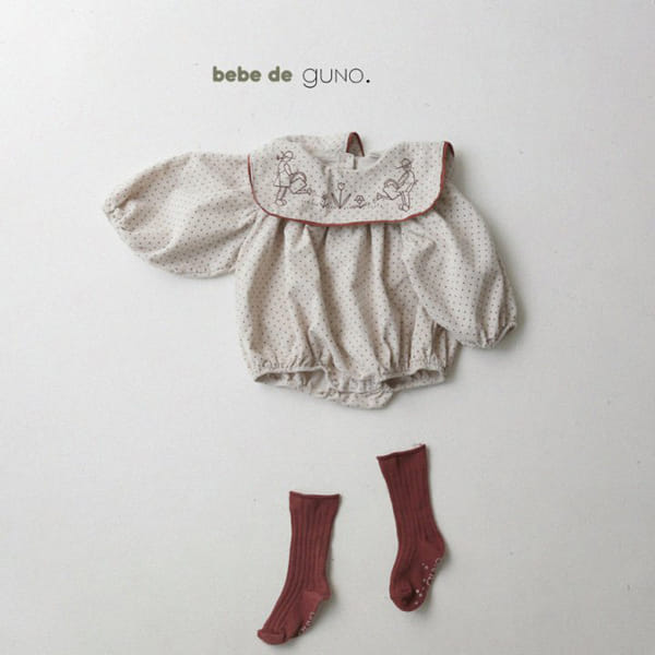 GUNO - Korean Children Fashion - #Kfashion4kids - Bebe Two People Bodysuit