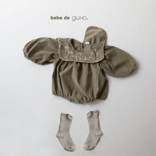 GUNO - Korean Children Fashion - #Kfashion4kids - Bebe Two People Bodysuit - 3