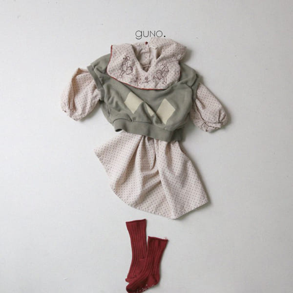 GUNO - Korean Children Fashion - #Kfashion4kids - Bebe Two People Bodysuit - 8