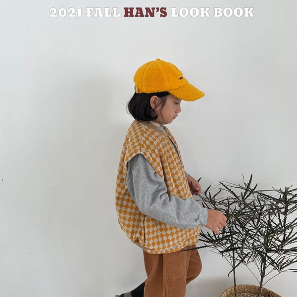 HAN'S - Korean Children Fashion - #Kfashion4kids - Cubic Corduroy Vest - 12